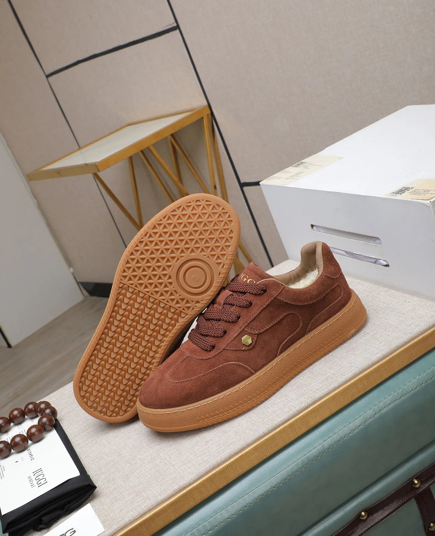 Men's shoes 💰540 IUGGI new retro presbyopia men's shoes, casual and versatile, full of high-end sense, fashionable, luxury and personalized style, joint style, retro presbyopia factor, full of handsome style, first layer suede cowhide, lining wool, rubber outsole, light and non-slip size: 39-44